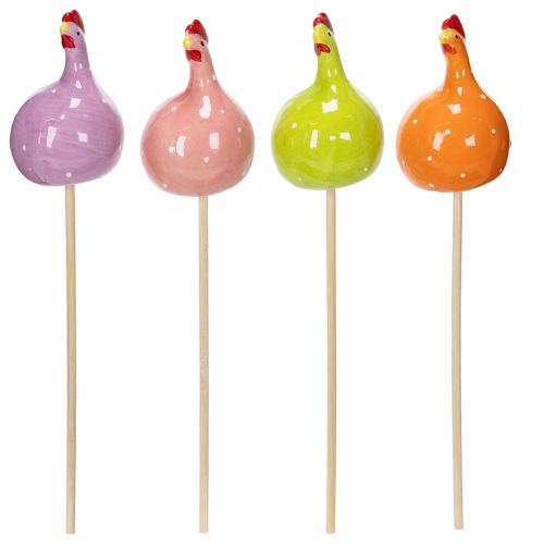 položky Dekoratívne kolíky v tvare kuraťa na jarné kvetinové aranžmány a stolové dekorácie, 7,5 cm, 4 kusy