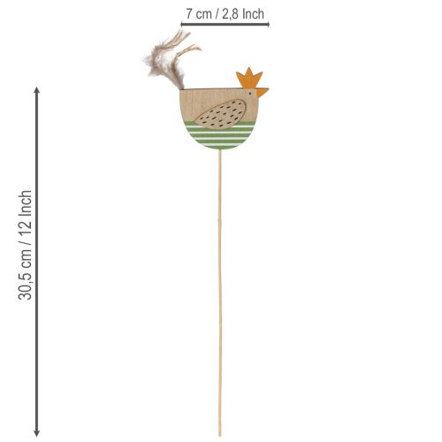 položky Kuracie steaky vo veľkonočnom dizajne pre veselú jarnú dekoráciu, 7 cm, 12 kusov