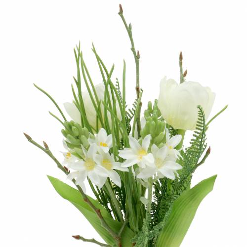 Floristik24 Kytica s hyacintmi a tulipánmi umelá 34cm
