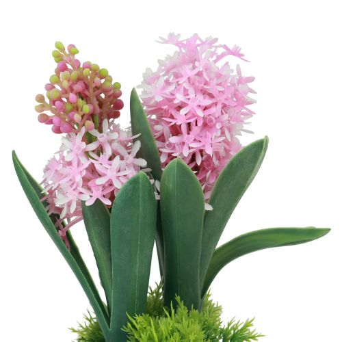 položky Hyacint umelý v črepníku žltá ružová modrá V23cm 3ks