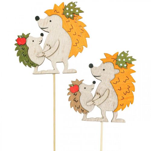 položky Kvetinová tyčinka ježko s detskou jesennou dekoráciou drevo 8,5cm 8ks