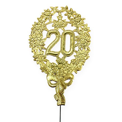 Floristik24 Jubilejné číslo 20 Ø8cm 10ks