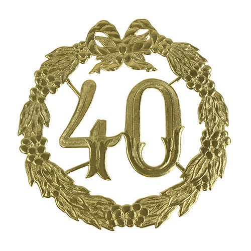 Floristik24 Výročie číslo 40 v zlate