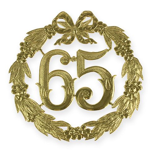 Floristik24 Výročie číslo 65 v zlate