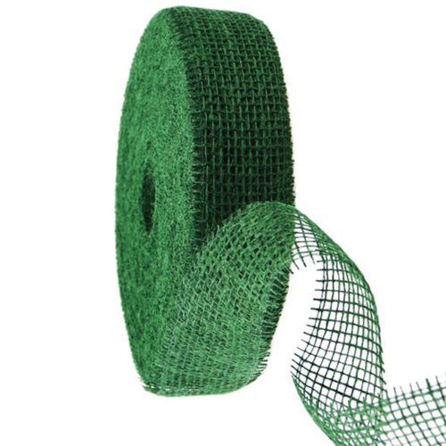 Tmavozelená jutová stuha, šírka 5 cm, dĺžka 40 m kúpiť | Floristik24.sk
