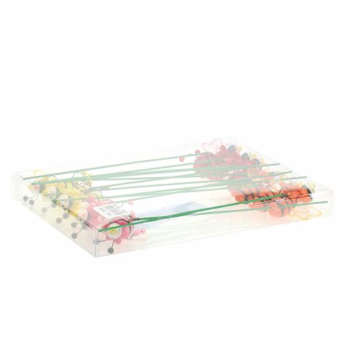 Floristik24 Dekoratívna zátka chrobák sortiment H25cm 12 kusov