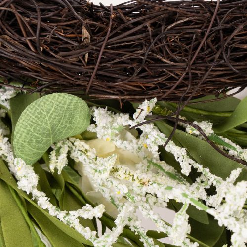 položky Umelý veniec z margarét, prírodný vzhľad a odolný, na dekoráciu dverí a stien, 55 cm