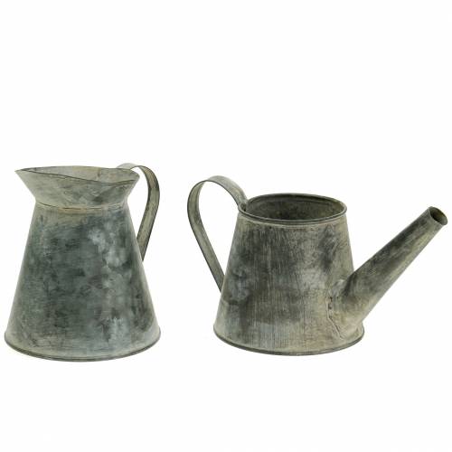 Floristik24 Svietnikový džbán starožitného vzhľadu V12/9cm 2ks