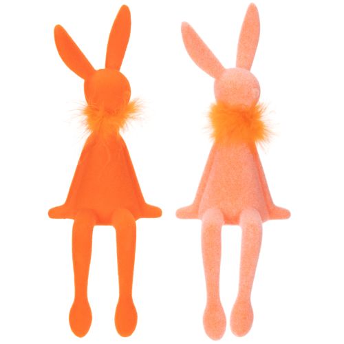 položky Figúrka veľkonočného zajačika na poličku, sediaca figúrka veľkonočného zajačika na Veľkú noc a jar, 27 cm, 2 kusy