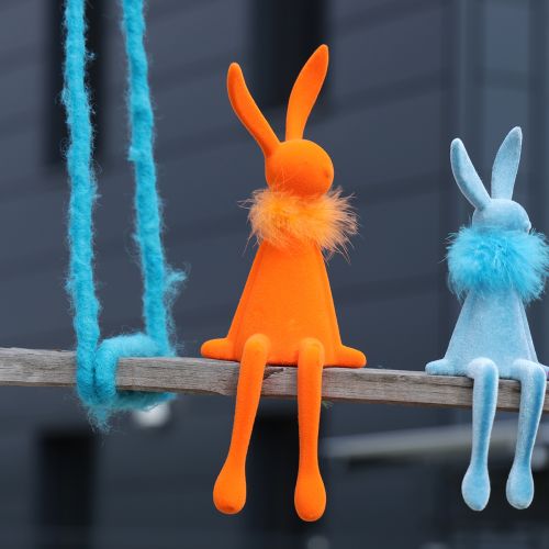 položky Veľkonočné poličky v tvare zajačika, dekoratívne do obývačky, veľkonočná dekorácia, na sedenie, 36 cm, 2 kusy