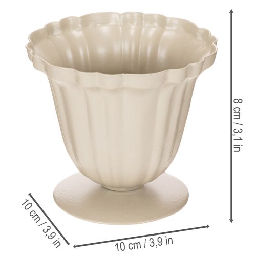 Dekoratívna miska, krémová trofej, malá, 10 cm | Floristik24.sk
