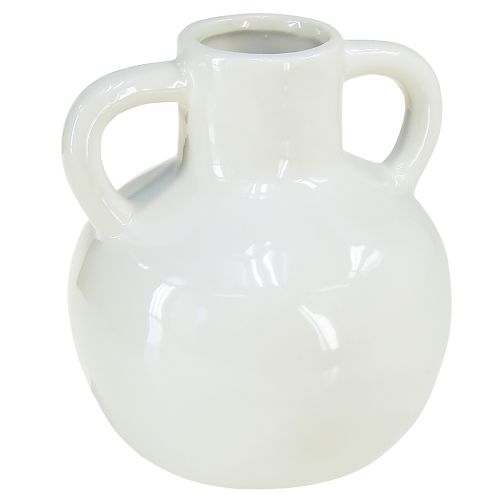 položky Keramická váza biela váza s 2 rúčkami keramická Ø7cm V11,5cm