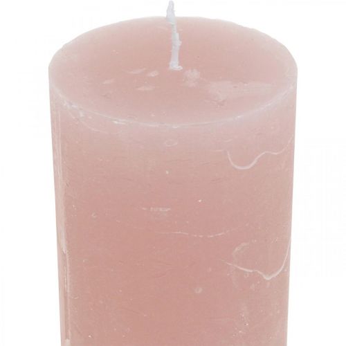 položky Stĺpové sviečky farbené na ružovo 50×100mm 4ks