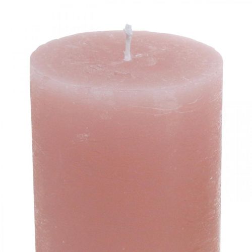 položky Stĺpové sviečky farbené na ružovo 70×100mm 4ks