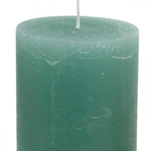 položky Stĺpové sviečky jednofarebné zelené 85×200mm 2ks