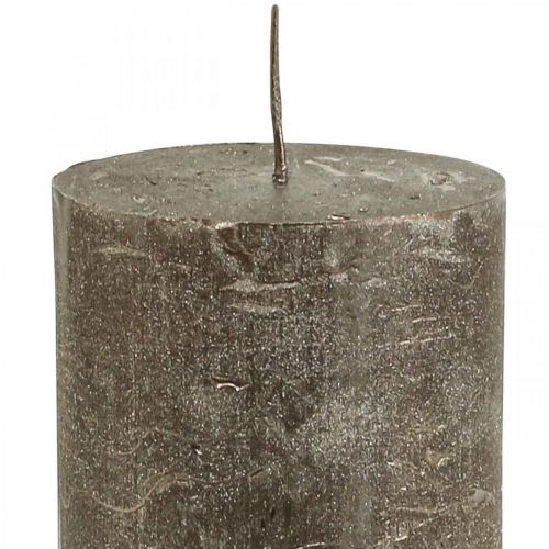 položky Stĺpové sviečky stálofarebné sviečky medené 70x100mm 4 ks