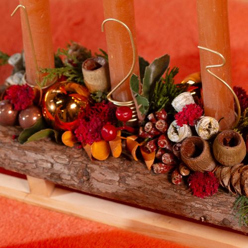 položky Adventná sviečka s číslami 1-4, matná zlatá kovová, V10cm, 4 ks