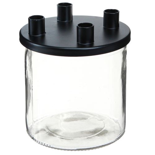 položky Svietnik sklenený Tyčinkový svietnik dekoračný sklo V11cm Ø10cm