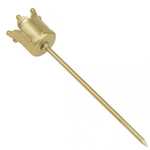 položky Svietnik korunka zlatá, kovový držiak na sviečky 4 ks