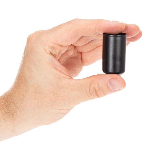 Okrúhly magnetický svietnik, matný čierny, pre kužeľovité sviečky s priemerom 25 mm, 4 kusy | Floristik24.sk