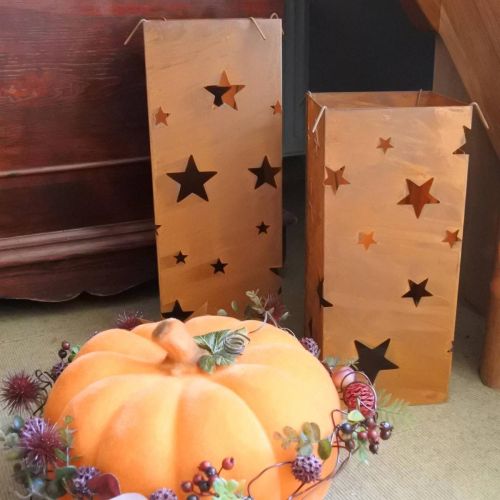 položky Vianočné svietniky, rustikálny vzhľad, výška 40/50 cm, sada 2 kusov