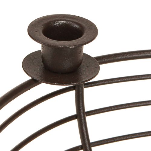 položky Svietnik na 4 sviečky dekoračná miska kovová hnedá Ø14cm