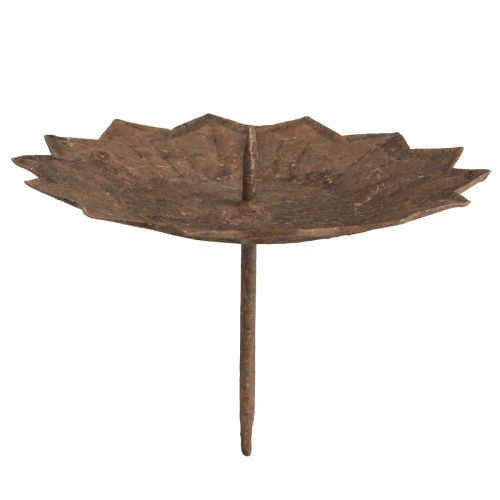 Floristik24 Svietnik na nalepenie Ø11cm V8cm hrdzavý efekt 4ks