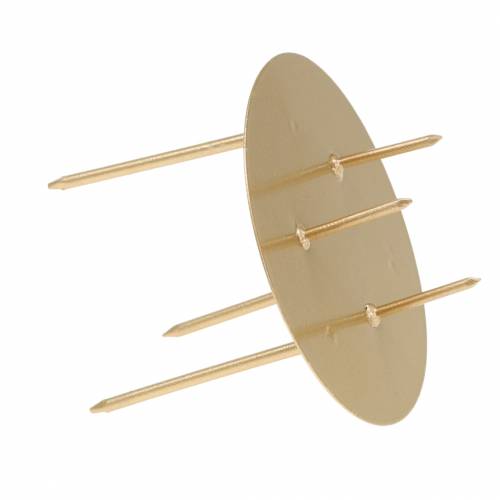 Floristik24 Zásuvný svietnik zlatý Ø6,5cm 12 ks