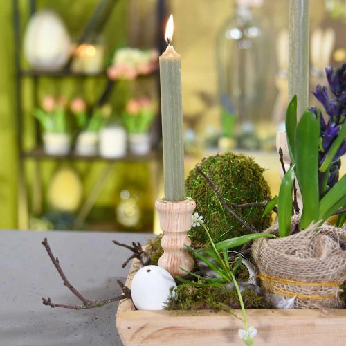 položky Svietnik drevený svietnik sústružený vidiecky domček V11cm 3ks