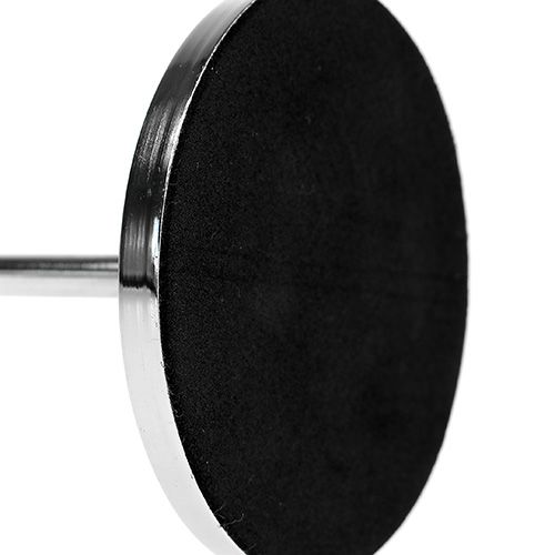 Floristik24 Svietnik na kužeľovú sviečku strieborný 30cm