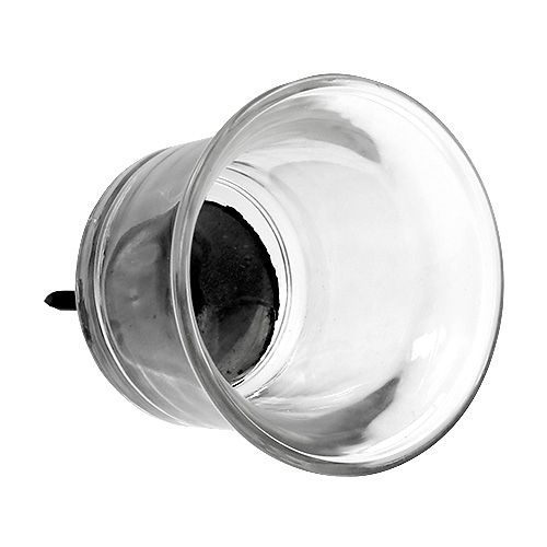 položky Svietnik na čajovú sviečku, číry, Ø6cm, V10cm, 2 ks