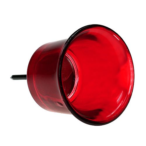 položky Svietnik na čajovú sviečku sklenený červený Ø6cm L10cm