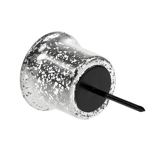 položky Svietnik na čajovú sviečku strieborný Ø6cm V10cm 2ks