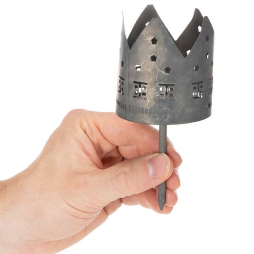 Svietniky na čajové sviečky s hrotom, držiaky v tvare domčeka na stĺpové sviečky, 6 cm, 2 kusy | Floristik24.sk