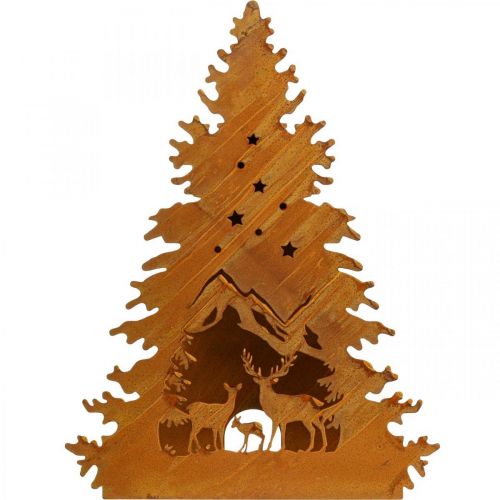 položky Svietnik na čajovú sviečku Vianočná patina jeleň V50cm