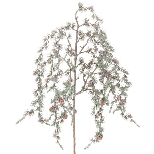Umelý borovicový konár so šiškami, dekoratívny borovicový konár, umelý, 80 cm, 3 kusy