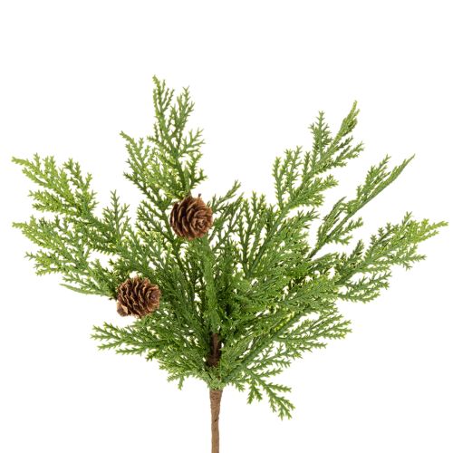 Umelý borovicový konár so šiškami, 28 cm, 6 kusov kúpiť | Floristik24.sk