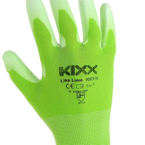 položky Záhradné rukavice Kixx veľkosť 7 svetlo zelené, limetkové