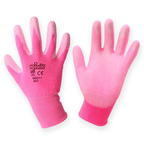 Floristik24 Záhradné rukavice Kixx veľkosť 8 ružové, ružové