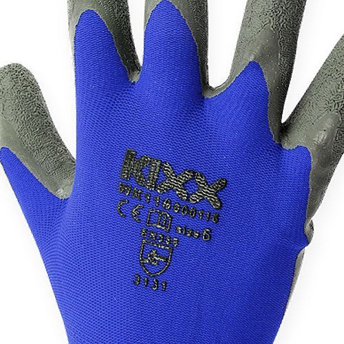 položky Záhradné rukavice Kixx modré, čierne veľkosť 10
