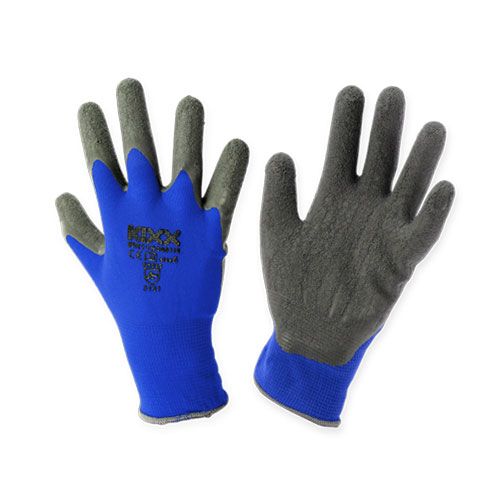Floristik24 Kixx nylonové záhradné rukavice veľkosť 8 modré, čierne