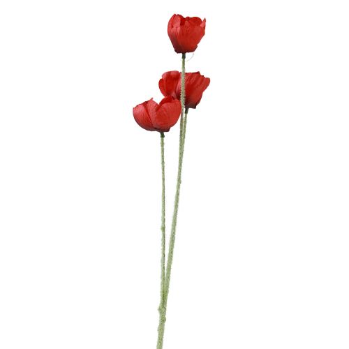 položky Umelé kvety mak červený 50cm
