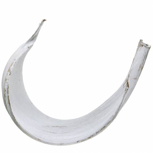 položky Kokosová miska kokosový list biela umývaná prírodná dekorácia 35cm