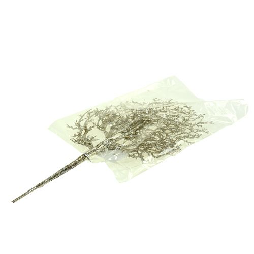 položky Koralová vetva so sľudou svetlo zlatá 3ks