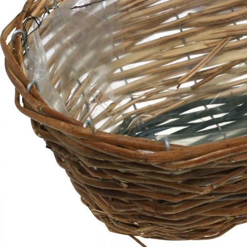 položky Kôš na rastliny, kvetináč, miska do košíka natural L46cm H14cm