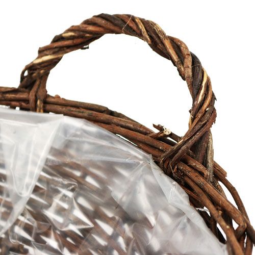 Floristik24 Košíková miska Ø18cm okrúhla nelúpaná