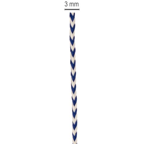 Pruhovaná darčeková stuha/šnúra na kreatívnu dekoráciu, hrúbka 3 mm, dĺžka 20 m | Floristik24.sk