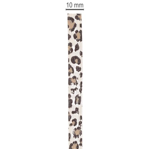 Darčeková stuha s leopardím vzorom na kreatívnu dekoráciu, krútiaca stuha 10 mm 100 m | Floristik24.sk