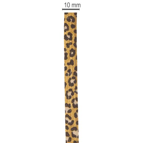 Kučeravá stuha, leopardí vzor, darčeková stuha na kreatívne balenie, 10 mm, 100 m | Floristik24.sk
