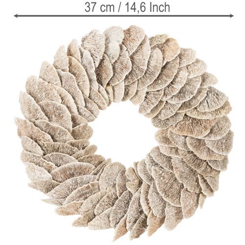 Veniec z prírodnej špongie na stromček 37 cm | Floristik24.sk
